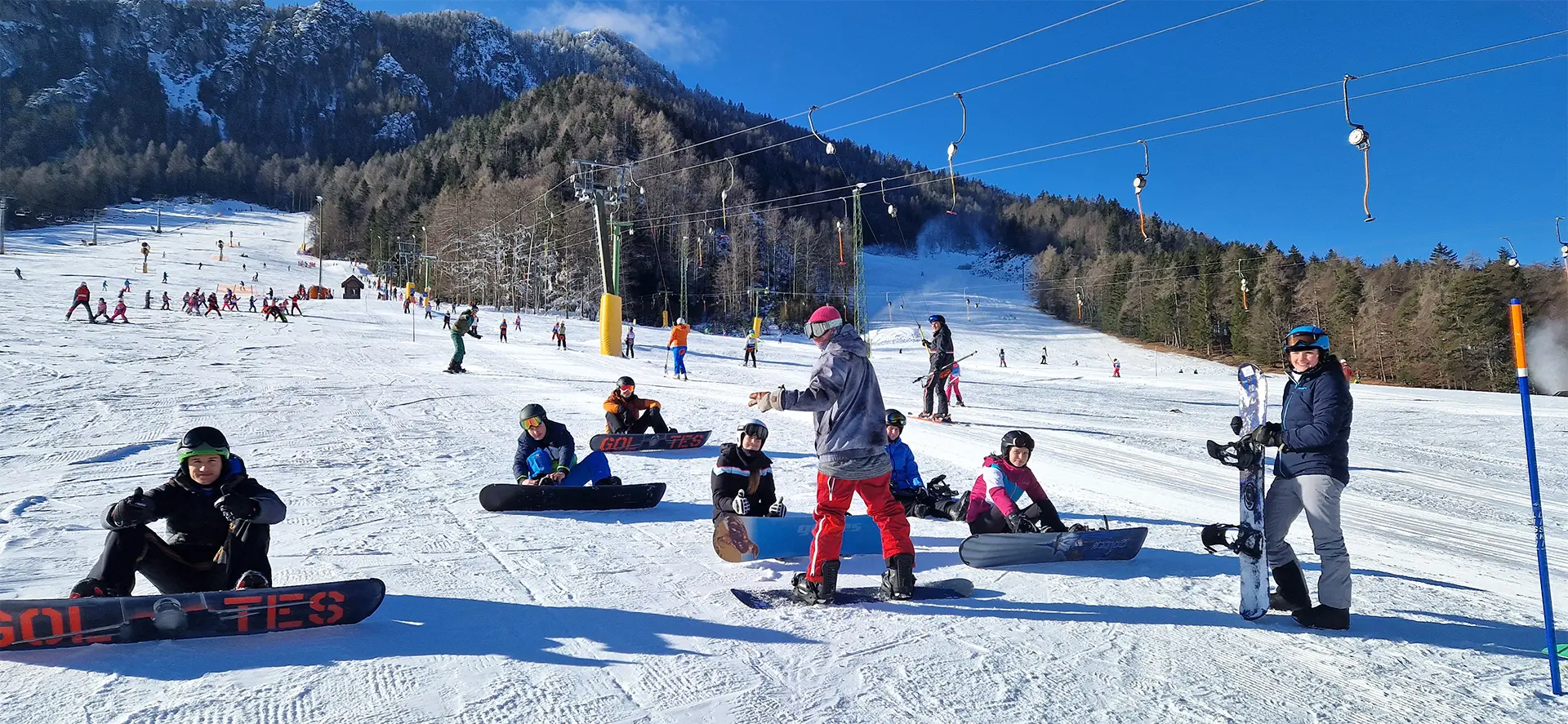 Šola bordanja Trikec, razporeditev v skupine,